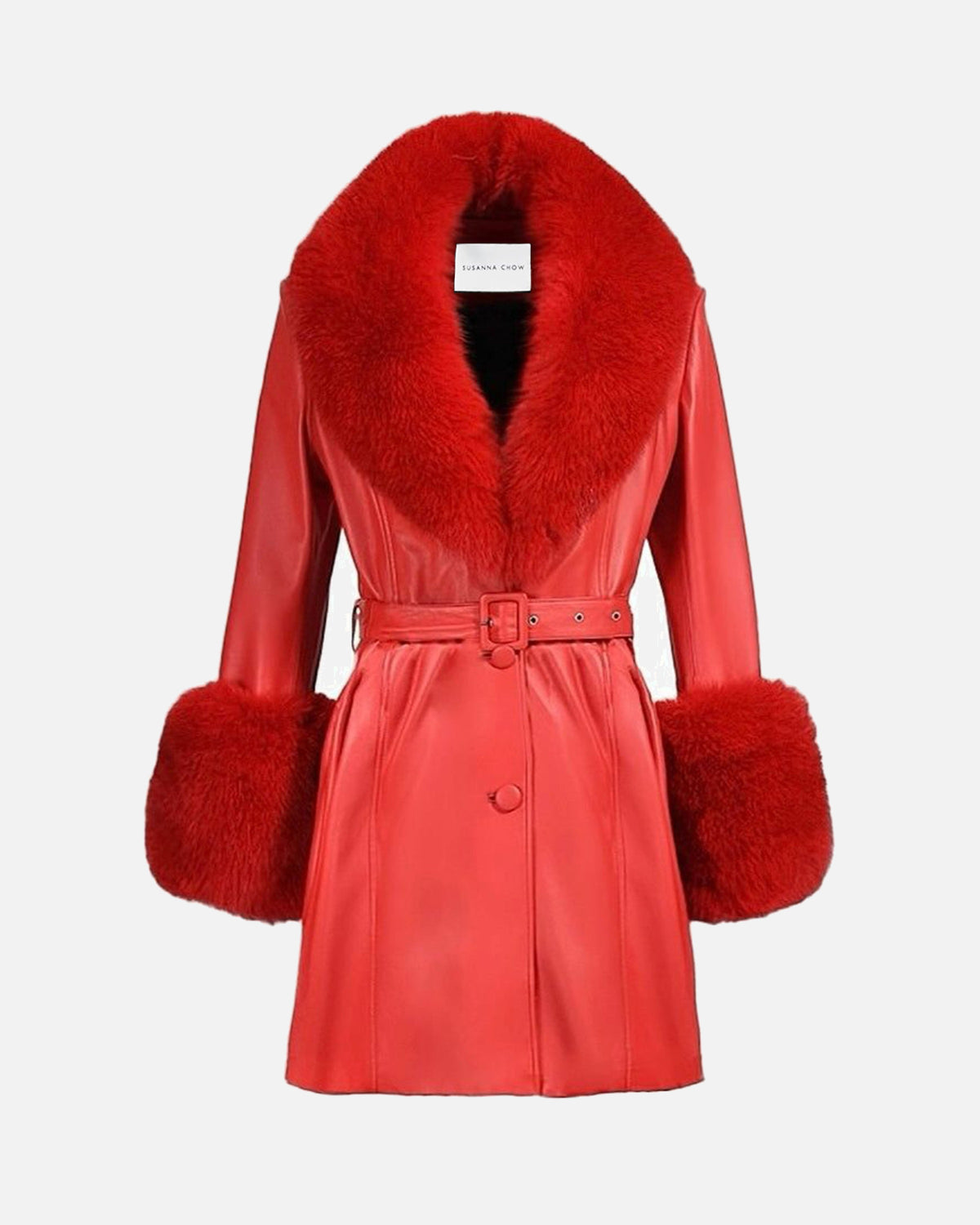 Roxy Leather Shearling Coat