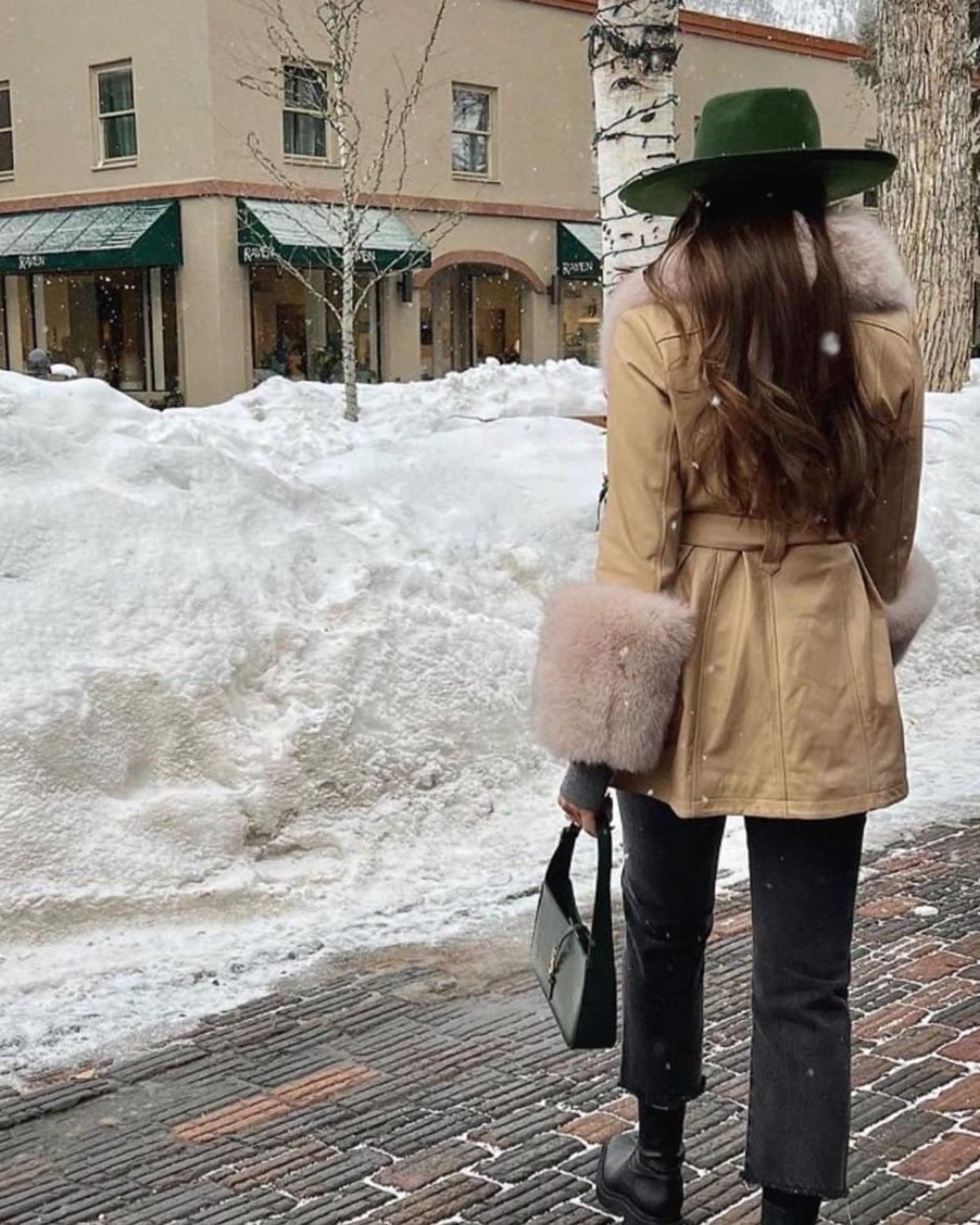 Roxy Leather Shearling Coat