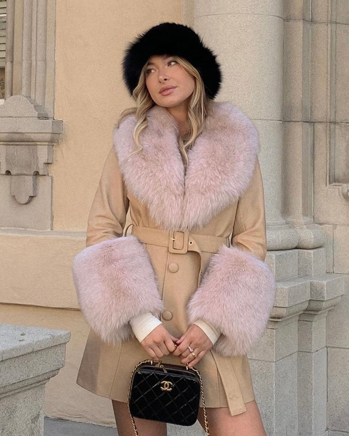 Roxy Leather Shearling Coat