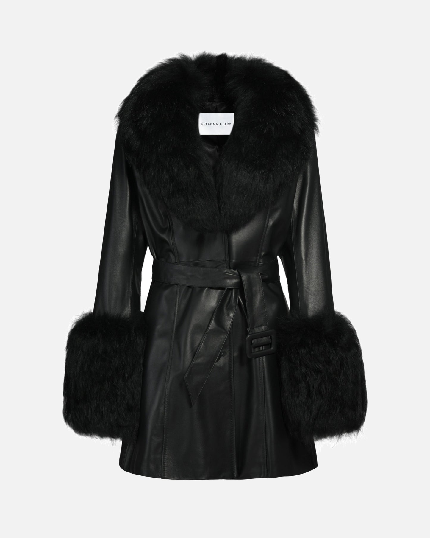 Roxy Leather Shearling Coat