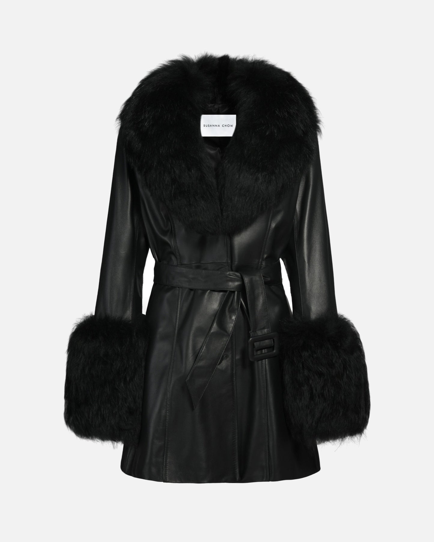 Roxy Leather Shearling Coat