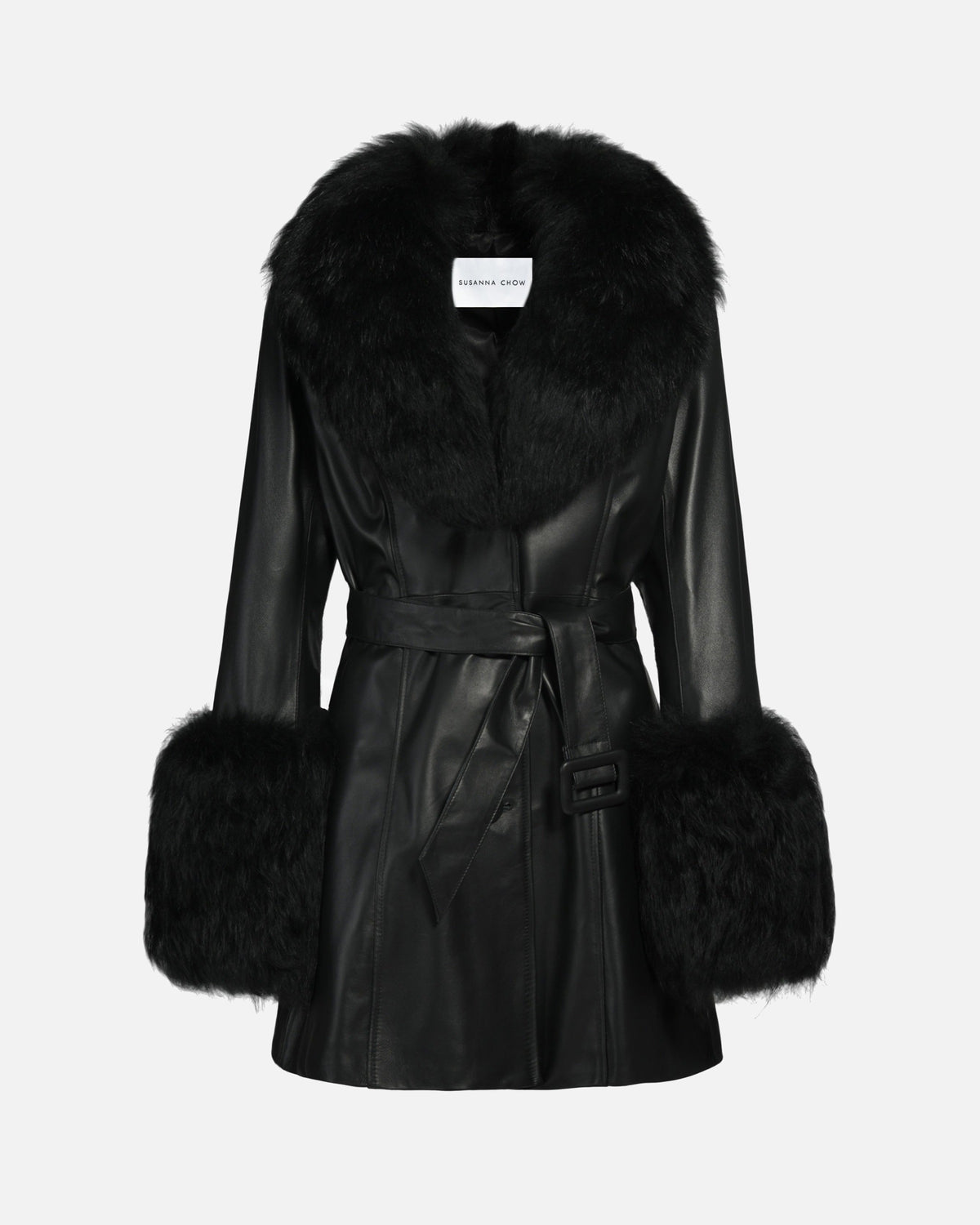 Roxy Leather Shearling Coat