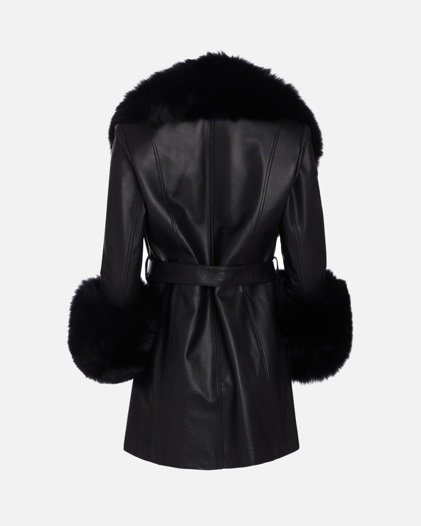 Roxy Leather Shearling Coat