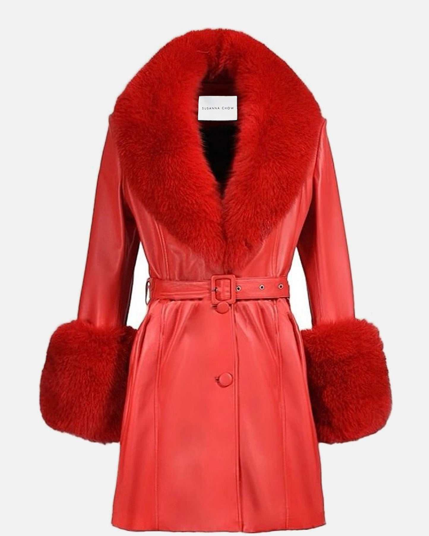 Roxy Leather Shearling Coat