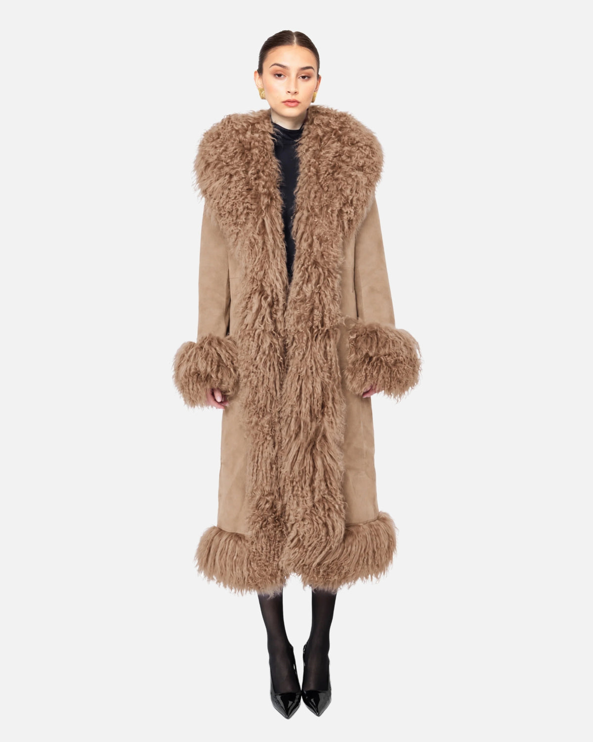 Dorothy Suede Maxi Coat