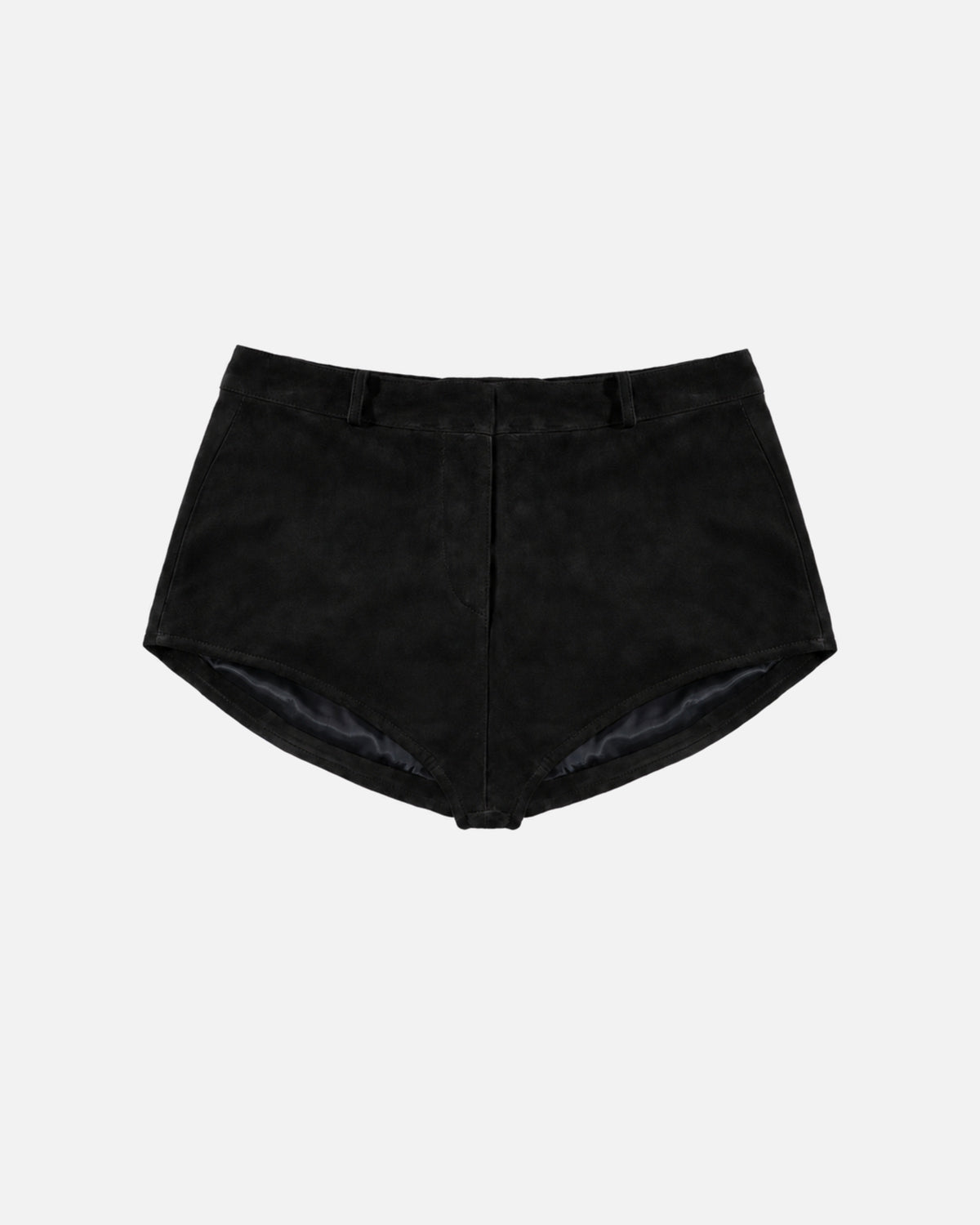Naomi Suede Shorts in black, front
