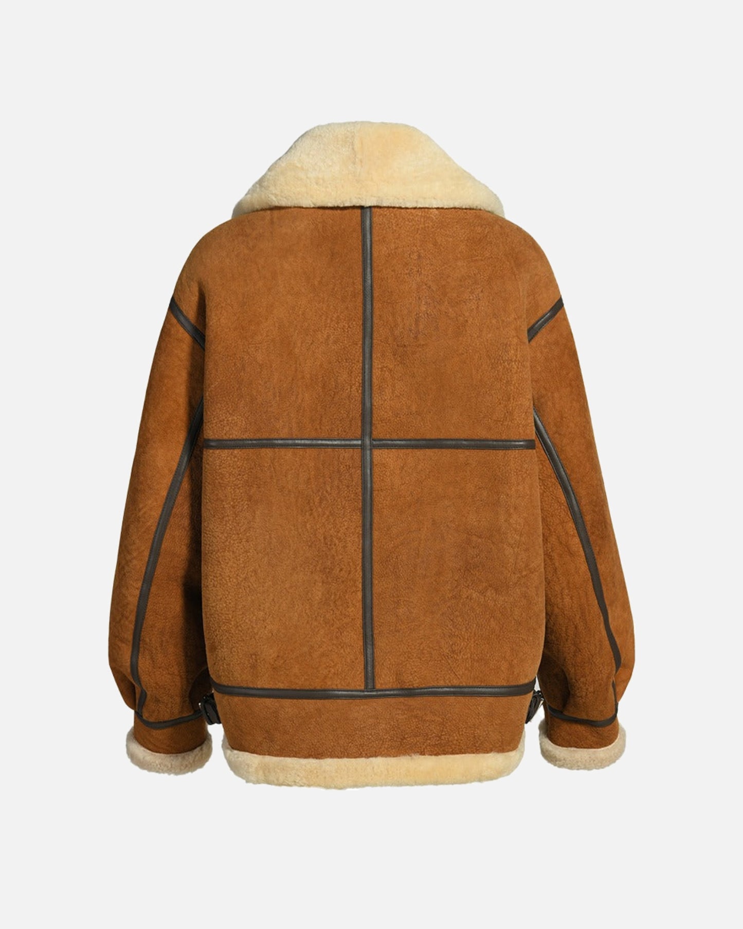 Sienna Shearling Suede Biker Coat