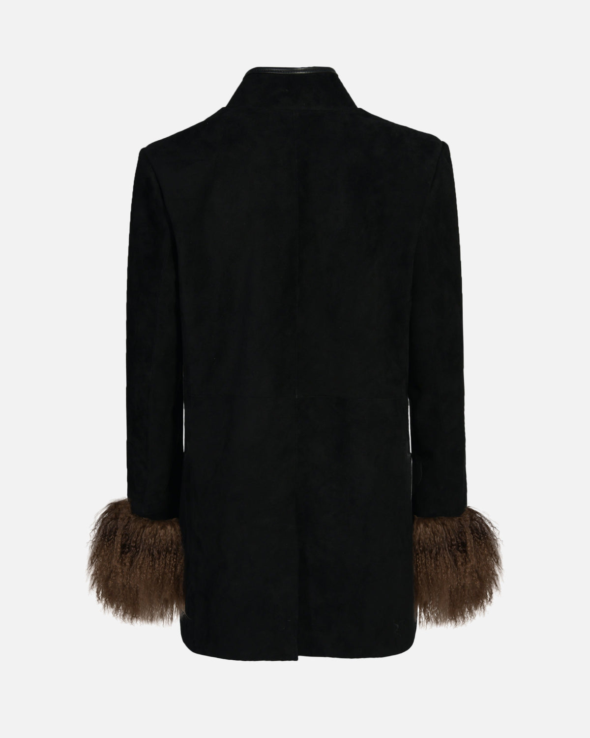 Sylvie Suede Mandarin Jacket