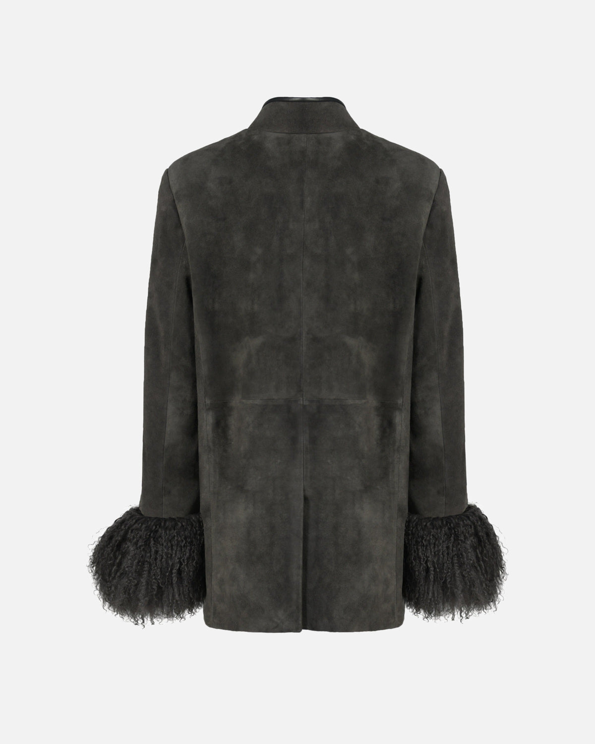 Sylvie Suede Mandarin Jacket