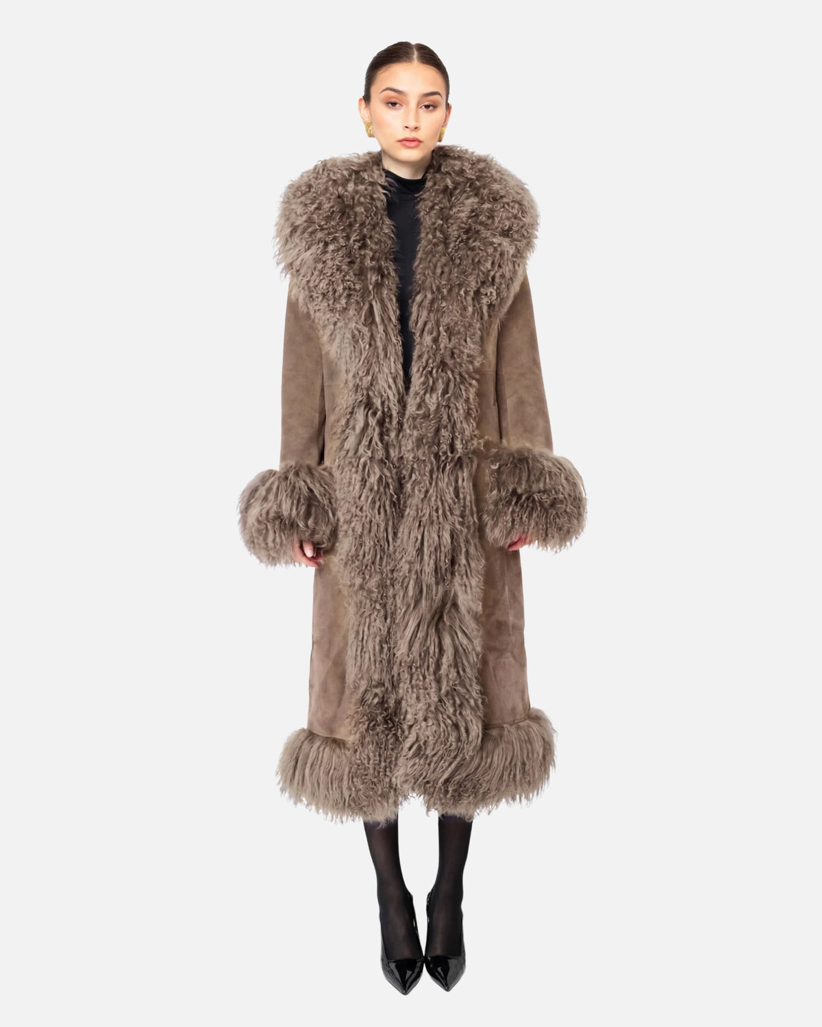 Dorothy Suede Maxi Coat