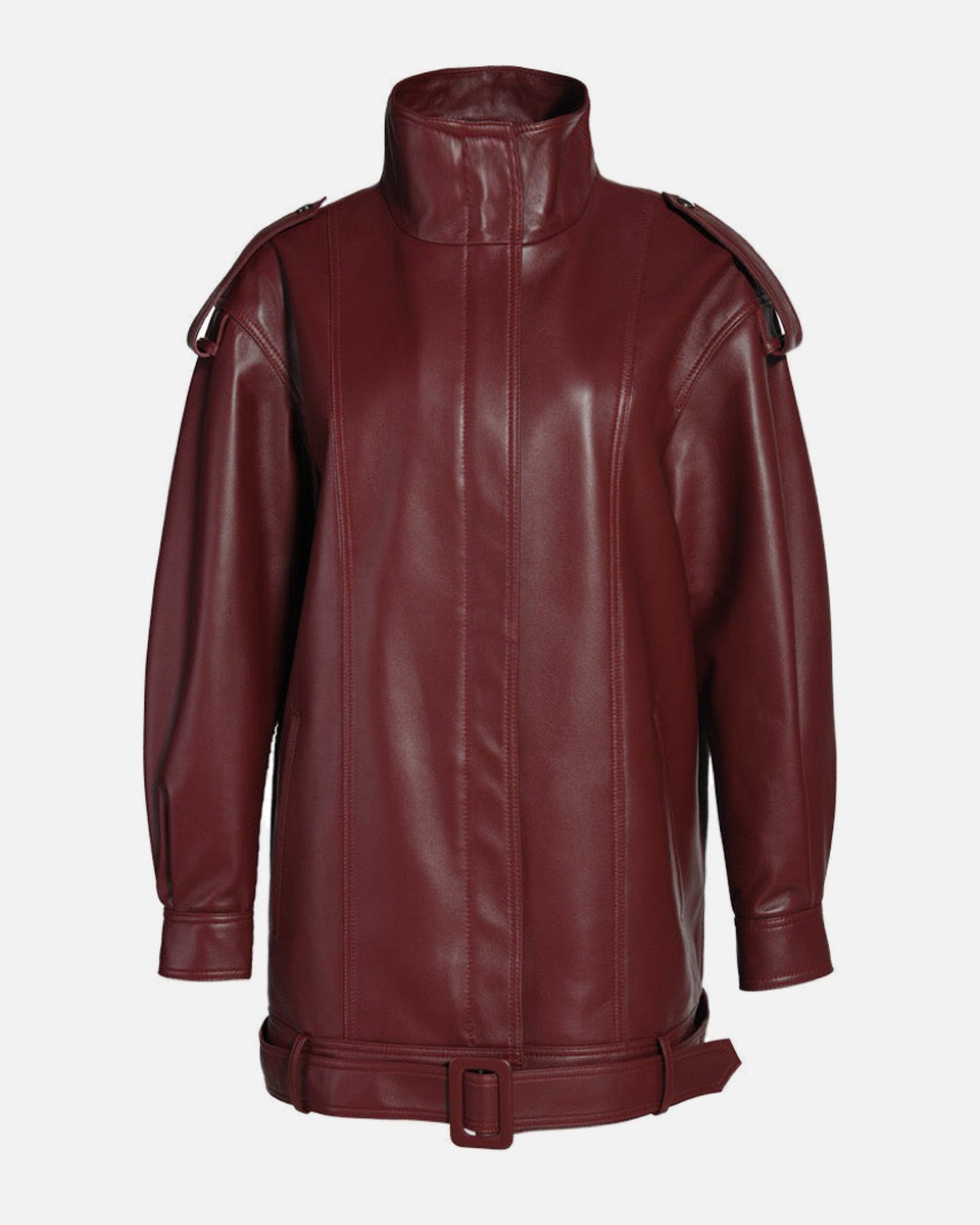 Taylor Oversized Leather Moto Jacket