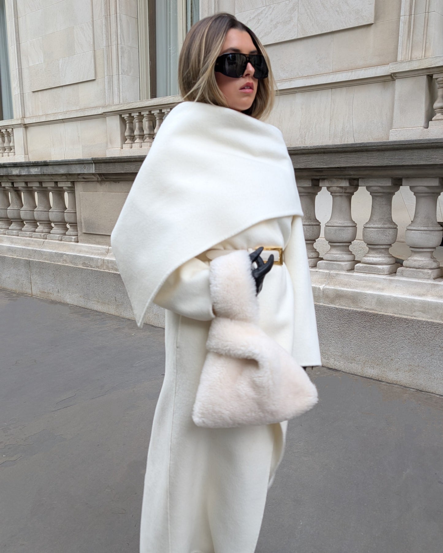 Uma Asymmetric Cashmere Coat