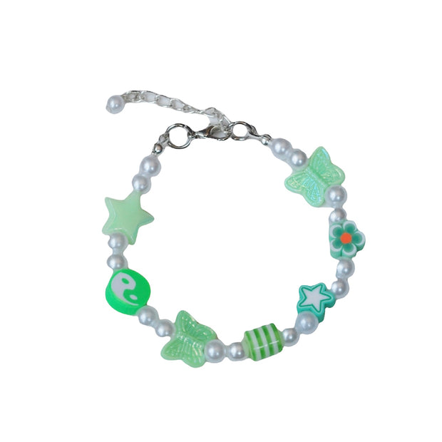 Kendall Pearl Charm Bracelet