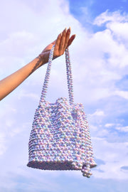 Olivia Pastel Pearl Bucket Bag