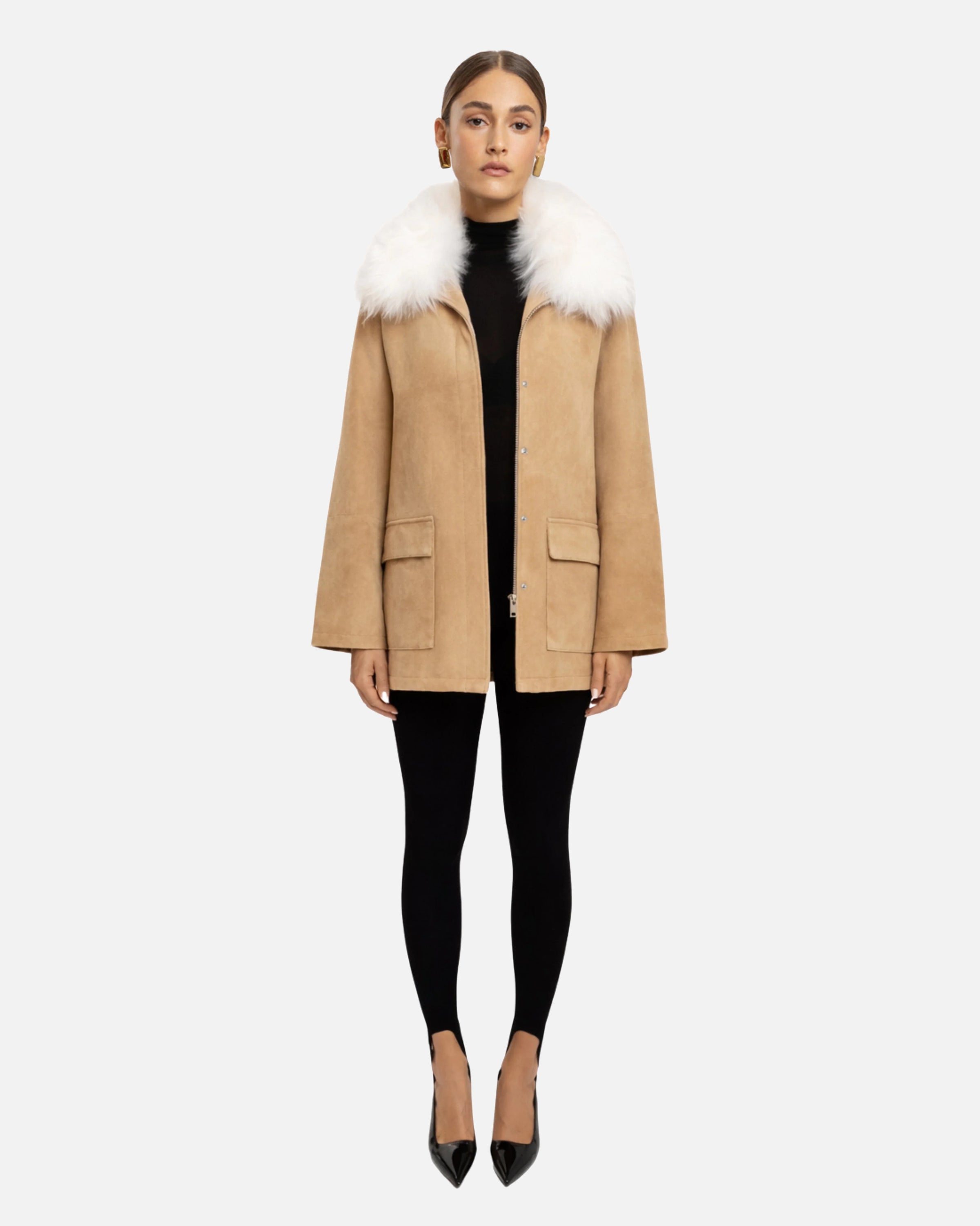 Raegan Suede Field Jacket